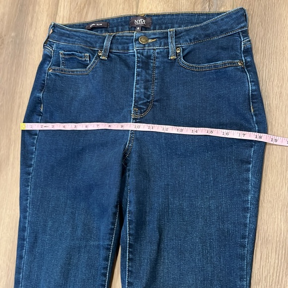 NYDJ Sheri Slim w/Lift Tuck Technology Size 8 Color Quinn Stretch - Picture 6 of 13